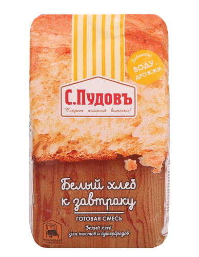 

Смесь для выпечки С.Пудовъ Белый хлеб к завтраку 500 г