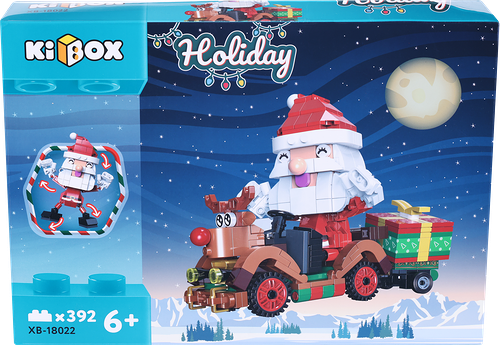 Конструктор KIBOX Клаус на олене 391 деталь, Арт. XB-18022