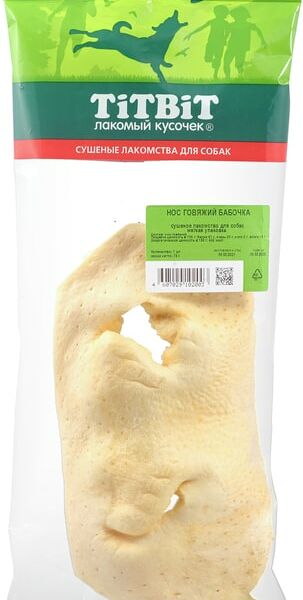 Лакомство для собак TiTBiT Нос говяжий бабочка