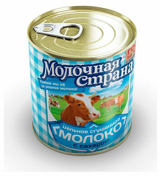 Молоко сгущенное Молочная страна с сахаром 8.5%