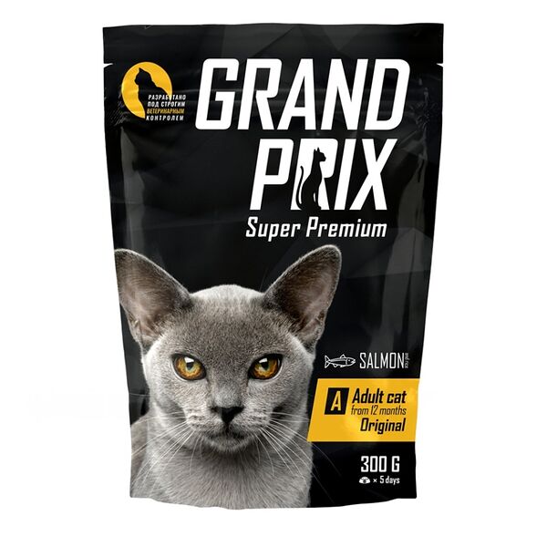 Корм сухой для кошек GRAND PRIX с лососем Adult Original