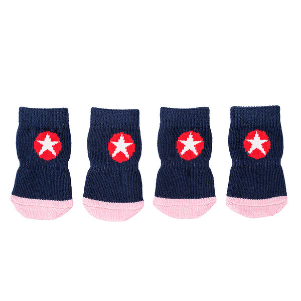 Носки для собак со звездой S синий (унисекс)