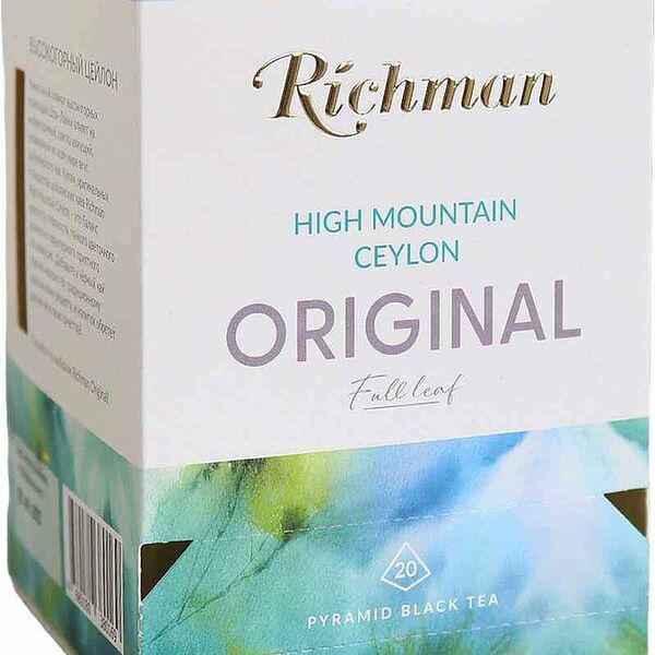 Чай черный Richman High Mountain Ceylon Original, 20×2 г