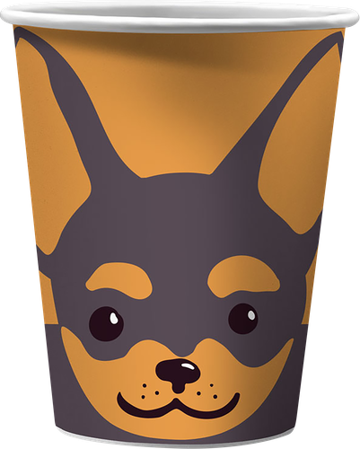 

Набор стаканов бумажных ND Play Собачки с ушками, 250мл, 6шт