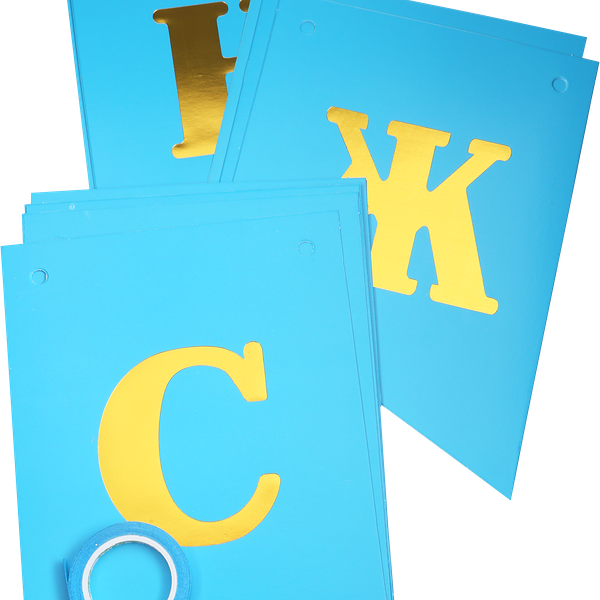 Гирлянда из бумажных флажков Blue Арт. ГРЛ, 2м