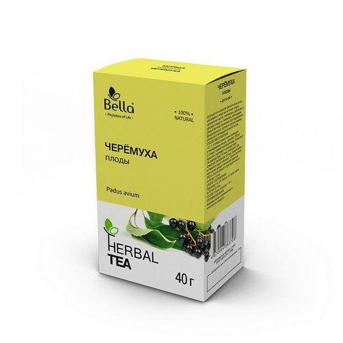 Черемухи плоды 40 гр, фито чай Белла
