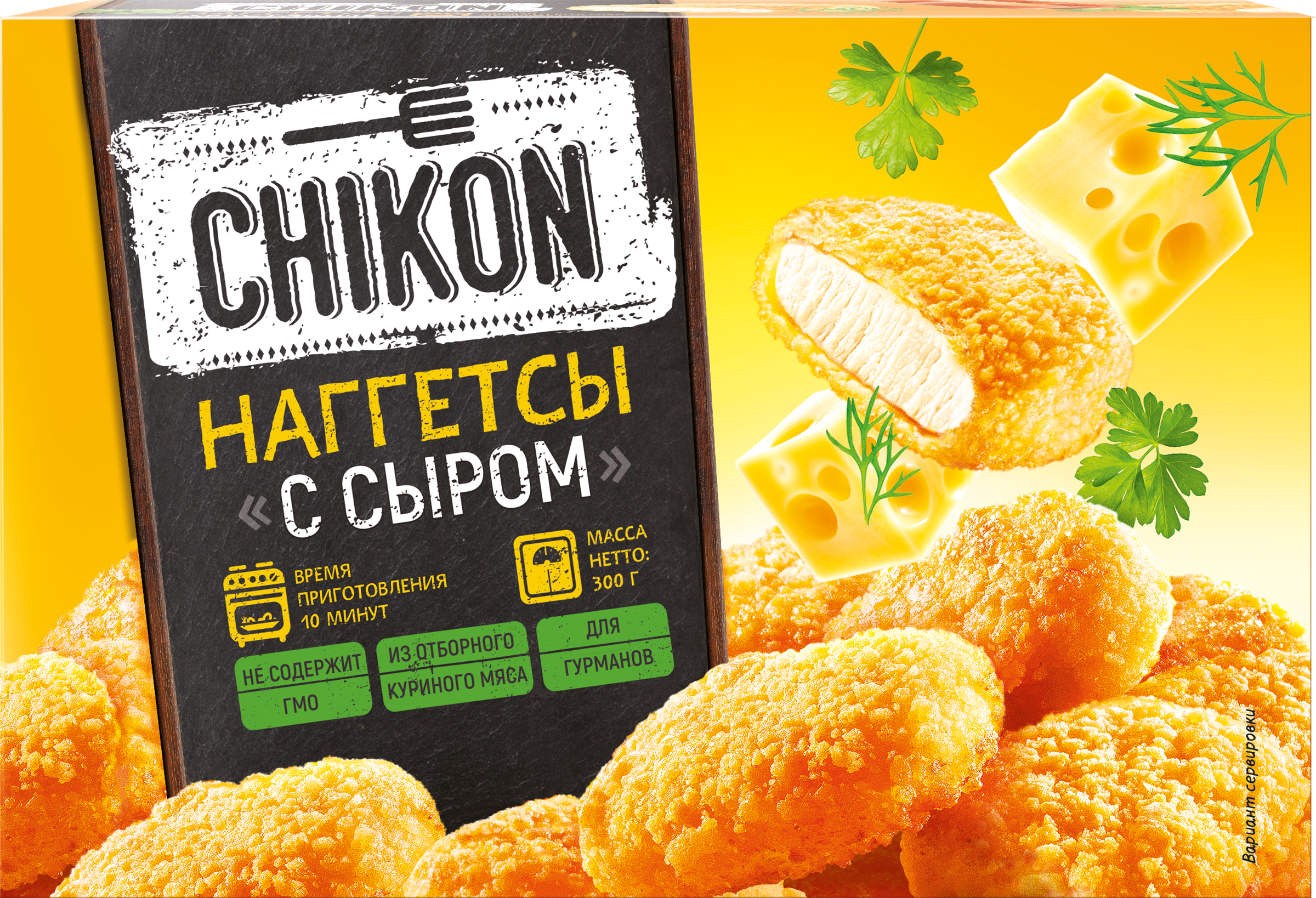 

Наггетсы CHIKON с сыром, 300 г