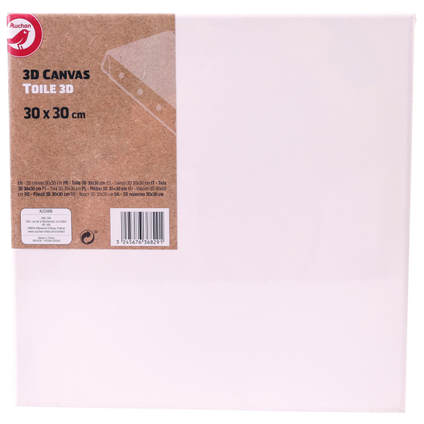 Холст АШАН Красная птица 3D, 30х30 см