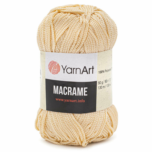 Пряжа YarnArt 'Macrame' 90гр 130м (100% полиэстер)(165 кремовый),шт