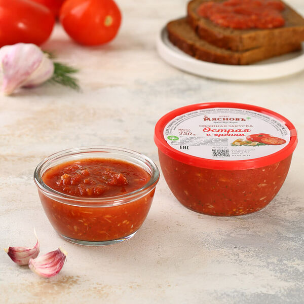 Закуска овощная острая с хреном МясновЪ Буфет