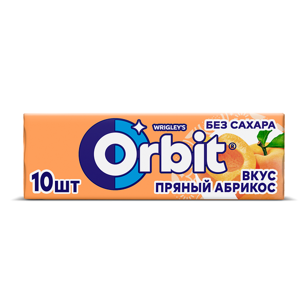Жевательная резинка Orbit Пряный абрикос без сахара 13.6 г