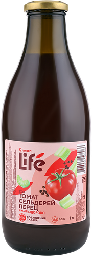Сок ЛЕНТА LIFE Томат, сельдерей, перец, 1л