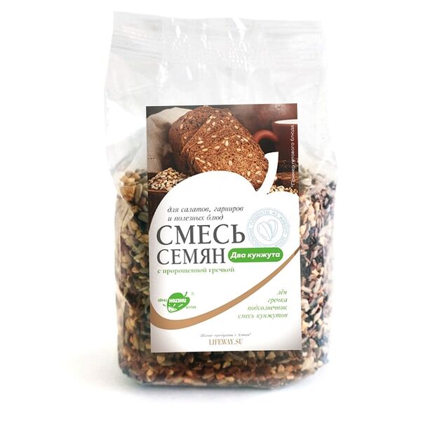 Семена Образ Жизни Алтая смесь два кунжута с пророщенной гречкой 250г, Россия