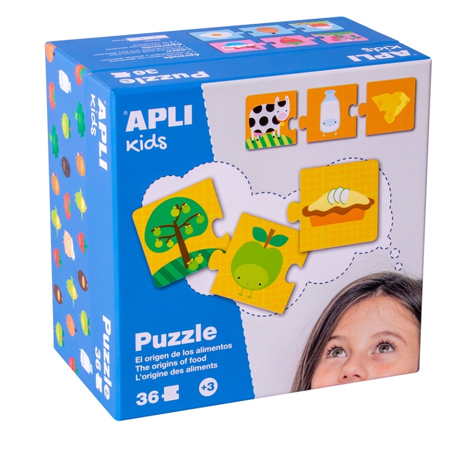 

Пазлы Apli Kids Происхождение еды 12 шт