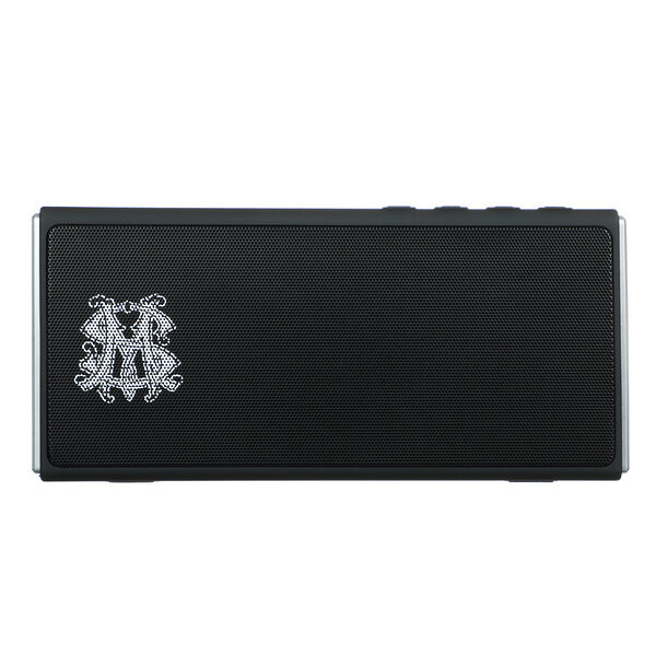 BY SM Колонка беспроводная прямоуг., прорезин, 2x3 Вт, 1200мАч, БТ 5.0, 22x10x5.6см, черная, пластик