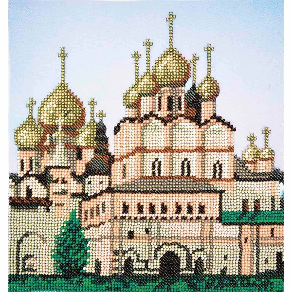 З-104 Набор для вышивания бисером Созвездие'Ростовский кремль' 20*21см