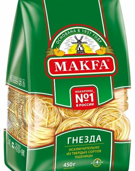 Макаронные изделия Гнёзда Makfa