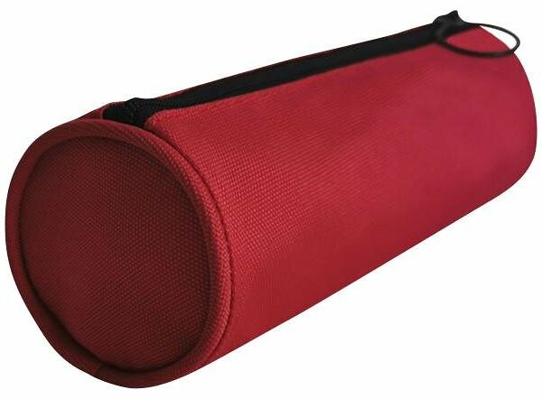 Пенал-тубус Auchan Essential красный, 18x7.5x7.5 см