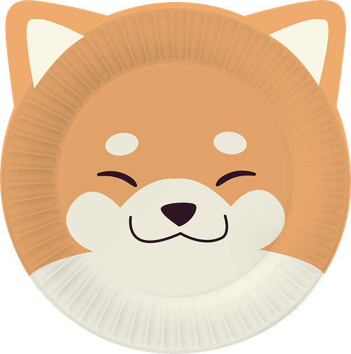 Набор тарелок бумажных ND Play Собачки с ушками, 23см, 6шт