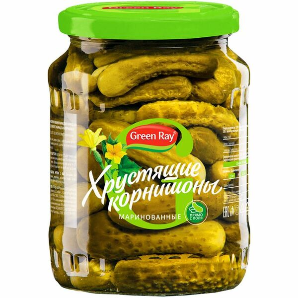 Корнишоны маринованные Green Ray Деликатесные