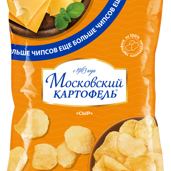 Чипсы Московский Картофель со вкусом сыра, 200г