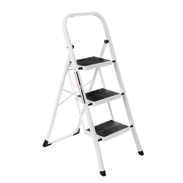 Ермак стремянка стальная, 3 ступени, прорезиненные ступени