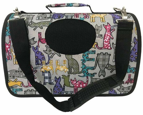 Сумка-переноска для животных с рисунком S, 37х18х23 см