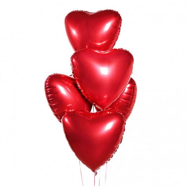 Воздушные шары Сердце 5 шт.