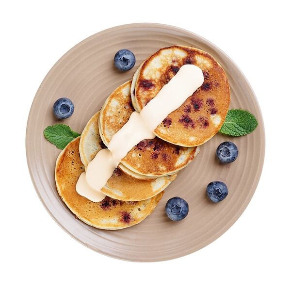 Панкейки черничные с творожным кремом, Уже Готово, 4-5 шт в наборе, 150 г