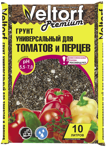 

Грунт для томатов и перцев VELTORF Premium, 10л