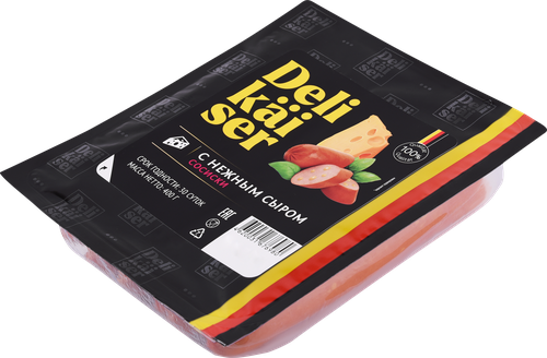 

Сосиски Delikaiser с нежным сыром 400 г