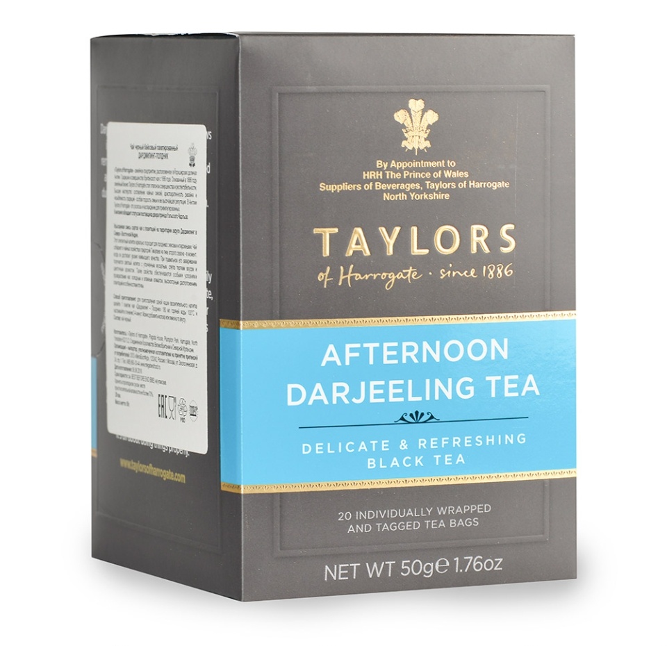 

Чай черный «Дарджилинг-полдник», Taylors of Harrogate, 20х2.5 г, Великобритания