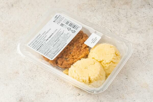 Котлета куриная с картофельным пюре