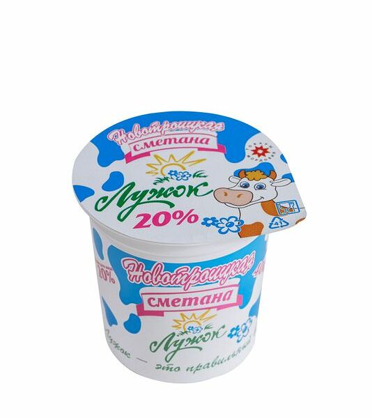 Сметана Лужок 20%