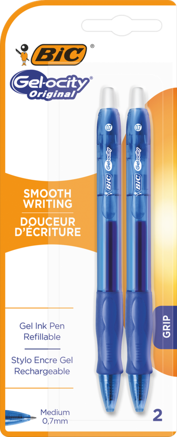 

Набор гелевых ручек BIC Gel-ocity Original 0,7мм синий, 2шт