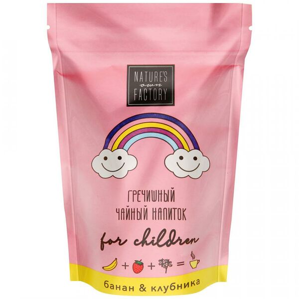 Чайный напиток Nature’s own factory гречишный for children банан & клубника