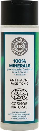 

Тоник для лица Planeta Organica Bio 100% Minerals Очищающий 200 мл