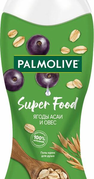 Гель-крем для душа Palmolive Super Food Ягоды Асаи и Овес