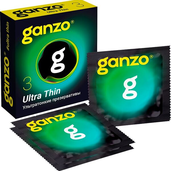 Презервативы Ganzo Ultra Thin №3 Супер тонкие 3шт