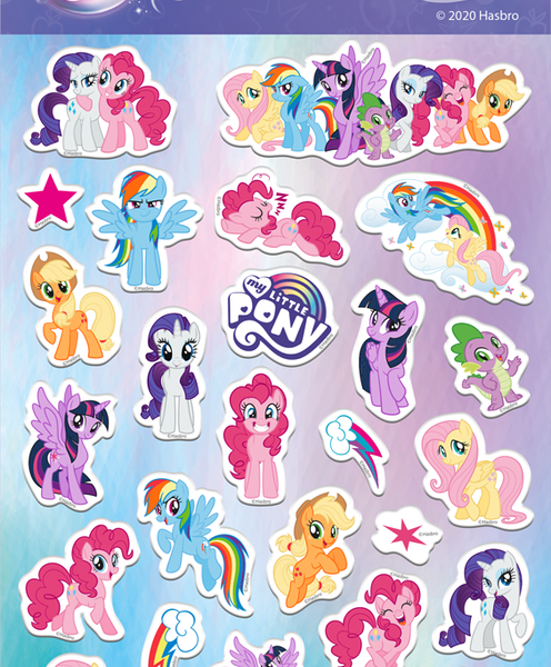 Наклейки объемные Hasbro Little Pony №2 11х20см 