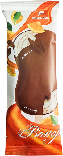 Мороженое Мариайс Велюр эскимо пломбир апельсин 70 г