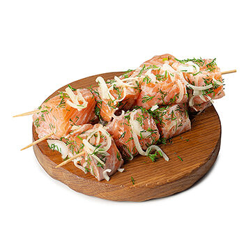 Шашлык охлажденный из лосося в классическом маринаде Россия