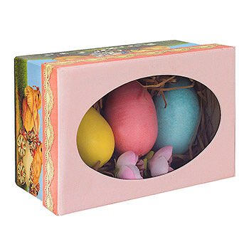 Набор глицеринового мыла «Пасхальные яйца» в подарочной коробке, «Душистыя радости», 3 шт.*40 г, Россия