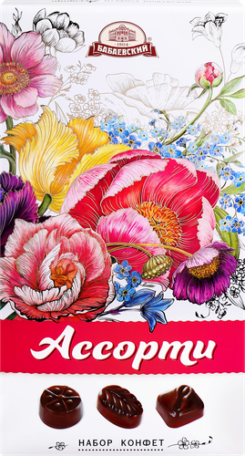 

Набор конфет Бабаевский Ассорти с нежными начинками, упаковка в ассортименте 300 г