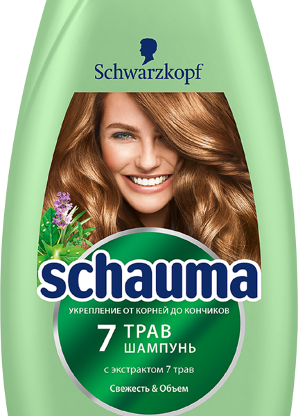 Шампунь Schauma 7 трав для нормальных и жирных волос 360мл