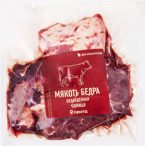 

Мякоть бедра говяжья Лента вес