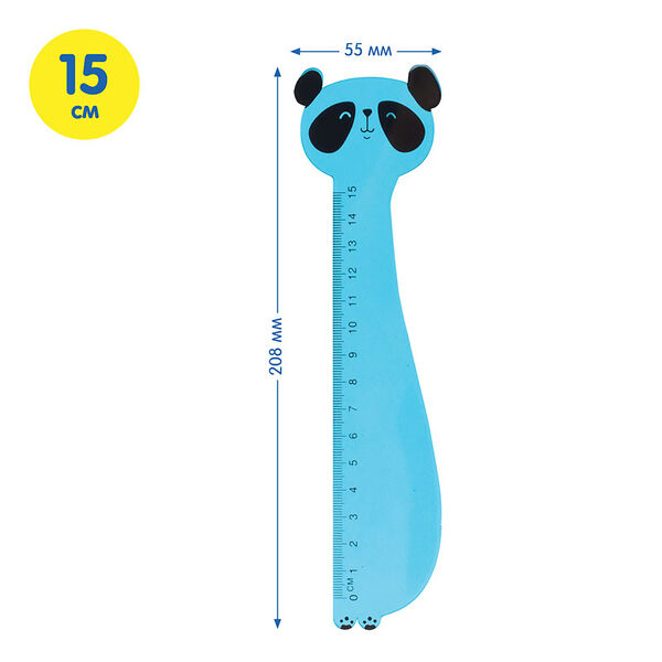 Линейка пластиковая 15см 