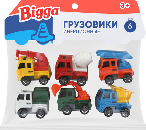 

Набор игровой BIGGA Грузовики инерционные Арт. CB769464, 6шт