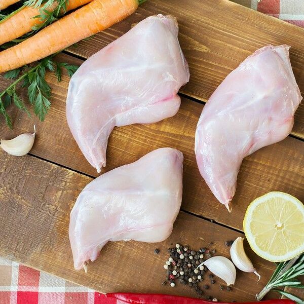 Разделка кролика (задние ножки)