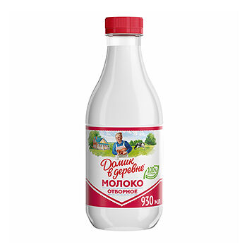 Молоко пастеризованное Домик в деревне отборное, 3.5-4.5%